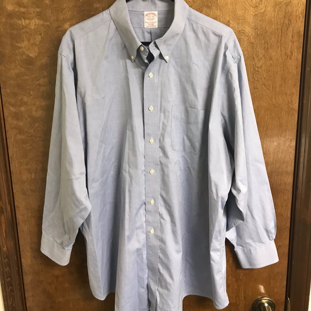 SALE‼️ Brooks Brothers Blue Dress Shirt Sz 17.5 33